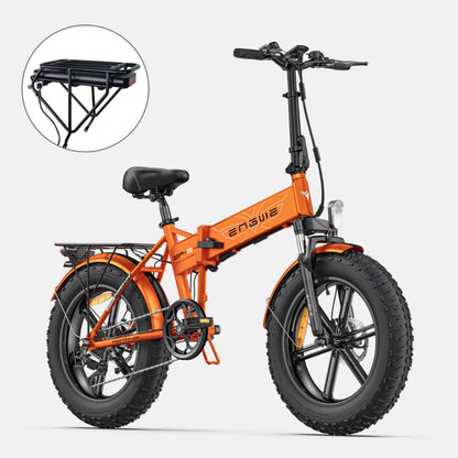 EP-2 Pro: Bicicletta Elettrica Pieghevole 250W Legale con Pneumatici 20*4.0 e Autonomia Fino a 100KM