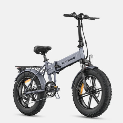 EP-2 Pro: 250W Legal Folding Electric Bike with 20*4.0 Tires and Up to 100KM Range 