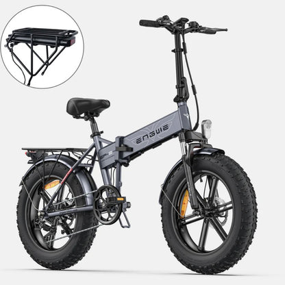 EP-2 Pro: Bicicletta Elettrica Pieghevole 250W Legale con Pneumatici 20*4.0 e Autonomia Fino a 100KM